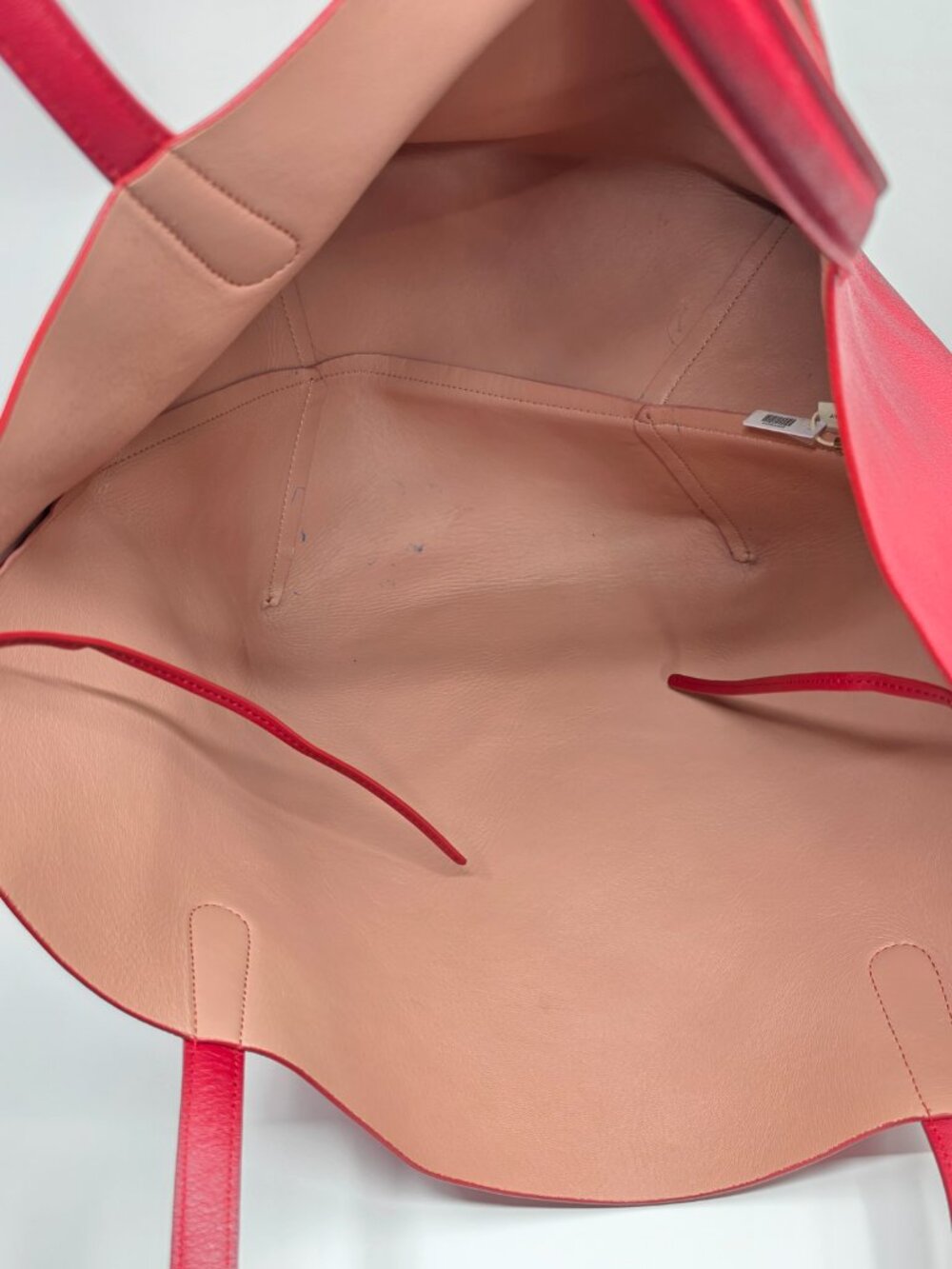 Mansur Gavriel Red Everyday Soft Tote Bag 21.5"x11.8"x9"100% Italian CalfLeather - Picture 8 of 10